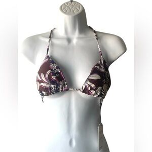 Express Dark Floral Bikini Top